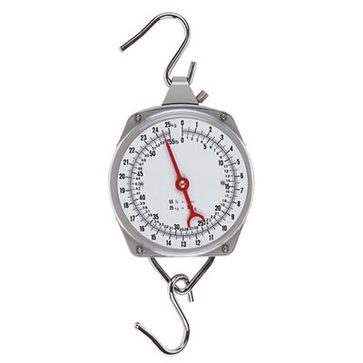 Suspended dial scale 25 kg / 100 g, 56 lbs / 4 oz