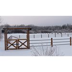 Hippo safety fence by linear foot brown